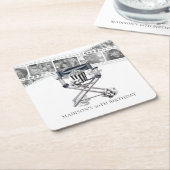 Vintag Movie Party Erwachsene Geburtstag Custom Rechteckiger Pappuntersetzer (angewinkelt)