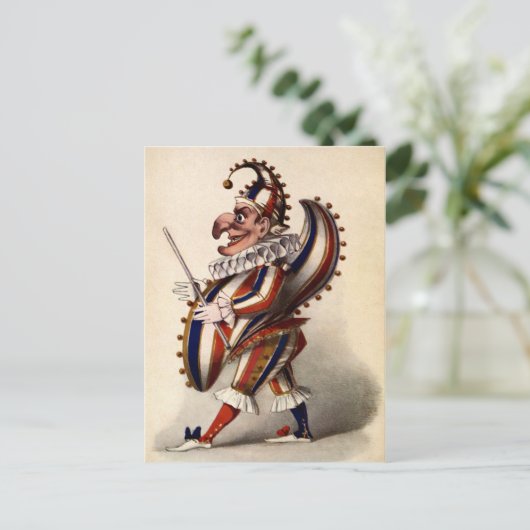 Vintag Mr. Punch Postkarte (Stehend Vorderseite)