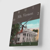 Vintag Mt. Vernon Custom Quadratische Wanduhr (Winkel)