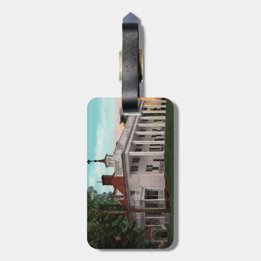 Vintag Mt. Vernon Gepäckanhänger (Rückseite vertikal)