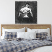 Vintag Muay Thai Fighter Leinwanddruck (Insitu (Schlafzimmer))