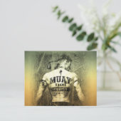 Vintag Muay Thai Fighter Postkarte (Stehend Vorderseite)