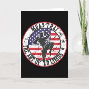 Vintag Muay Thai Karate Boxing Mixed Martial Arts Karte