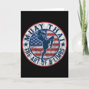 Vintag Muay Thai Karate Boxing Mixed Martial Arts Karte