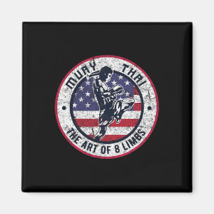 Vintag Muay Thai Karate Boxing Mixed Martial Arts Magnet