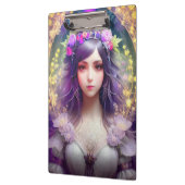 Vintag Mucha Style Schönes Frauenportrait Klemmbrett (Links)