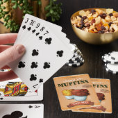 Vintag Muffin Ad Spielkarten (In Situ)
