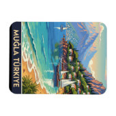 Vintag Mugla Turkey Travel Magnet (Horizontal)