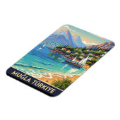 Vintag Mugla Turkey Travel Magnet (Linke Seite)