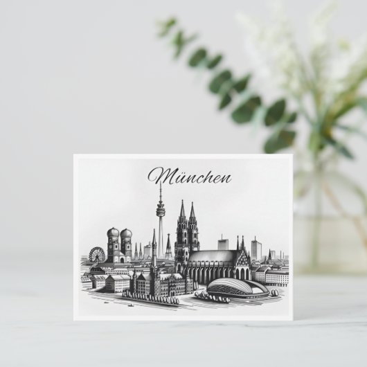 Vintag München München München Deutschland Postkarte (Stehend Vorderseite)