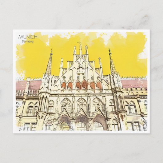 Vintag München München München Deutschland Postkarte (Vorderseite)