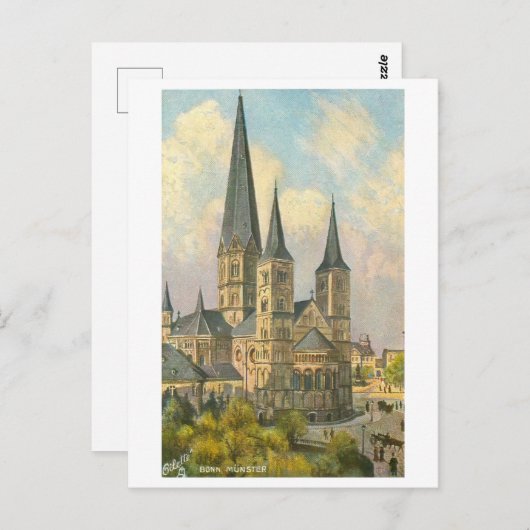 Vintag Munster in Bonn, Deutschland Postkarte (Vorne/Hinten)