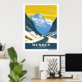 Vintag Murren, Schweiz Poster (Heimbüro)