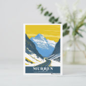 Vintag Murren, Schweiz Postkarte (Stehend Vorderseite)
