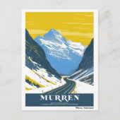 Vintag Murren, Schweiz Postkarte (Vorderseite)