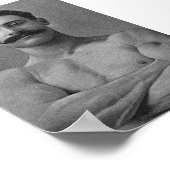 Vintag Muscle Bodybuilder Strongman Poster (Ecke)