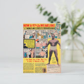 Vintag Muscle Comic Buchwerbung Postkarte (Stehend Vorderseite)