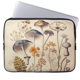 Vintag Mushroom Naturalist Laptopschutzhülle