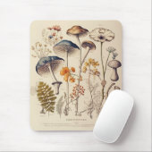 Vintag Mushroom Naturalist Mousepad (Mit Mouse)