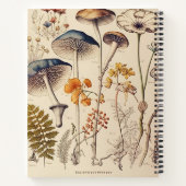 Vintag Mushroom Naturalist Notizblock (Rückseite)