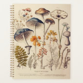 Vintag Mushroom Naturalist Planer (Vorderseite)