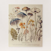 Vintag Mushroom Naturalist Puzzle (Vertikal)