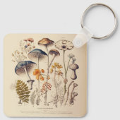 Vintag Mushroom Naturalist Schlüsselanhänger (Rückseite)