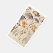 Vintag Mushroom Naturalist Serviette (Ecke)