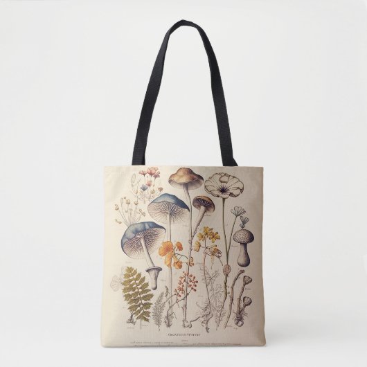 Vintag Mushroom Naturalist Tasche (Vorderseite)