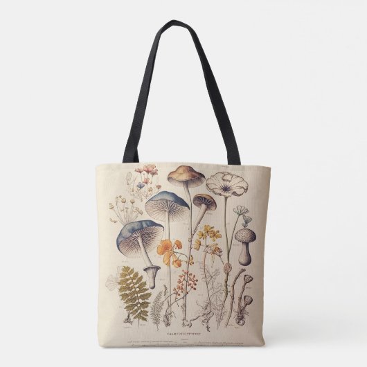 Vintag Mushroom Naturalist Tasche (Rückseite)