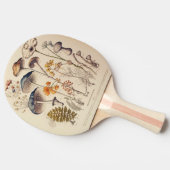 Vintag Mushroom Naturalist Tischtennis Schläger (Seitenansicht)