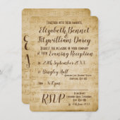 Vintag Music Abend Einladung (Vorne/Hinten)