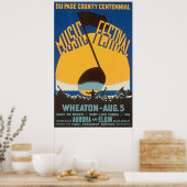 Vintag Music Festival Poster (Küche)