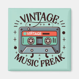Vintag Music Freak Magnet