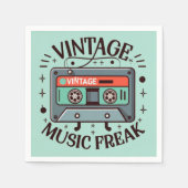 Vintag Music Freak Serviette (Vorderseite)