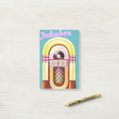 Vintag Music Jukebox Post-it Klebezettel (Auf Schreibtisch)