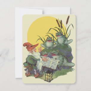 Vintag Music Magazine Cover Art, Etude Frog Choir