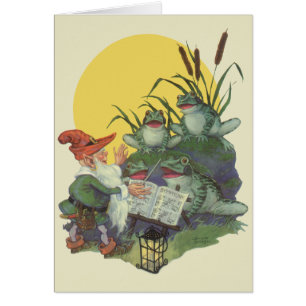 Vintag Music Magazine Cover Art, Etude Frog Choir