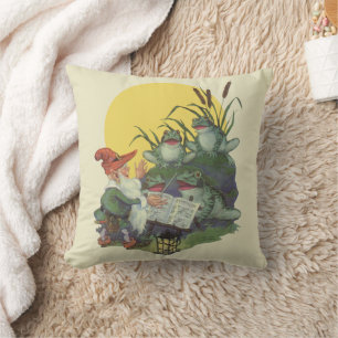 Vintag Music Magazine Cover Art, Etude Frog Choir Kissen