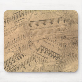 Vintag Music Sheets Mousepad