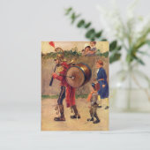 Vintag Musical Soldier Postcard Postkarte (Stehend Vorderseite)