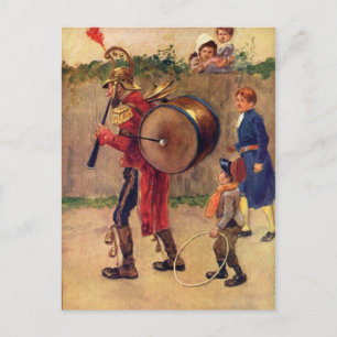 Vintag Musical Soldier Postcard Postkarte