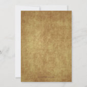 Vintag Mustache Bash Einladung (Rückseite)