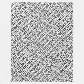 Vintag Mustache respektieren das Muster der Stache Fleecedecke (Vorderseite)