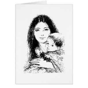 Vintag - Mutter und Baby,