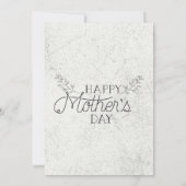 Vintag, Mutterschaft beerdigen, Muttertagbrunch Einladung (Rückseite)