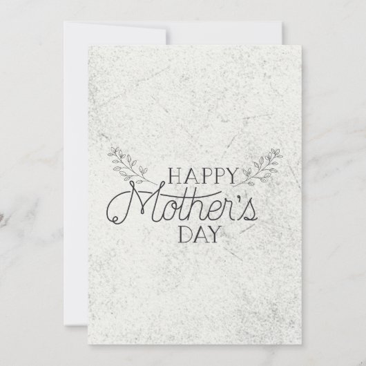 Vintag, Mutterschaft beerdigen, Muttertagbrunch Einladung (Rückseite)