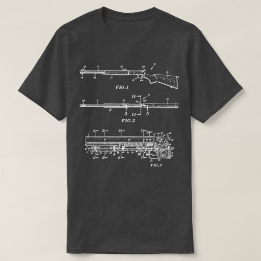 Vintag Muzzle Loader BlueRifle Jagdwaffe T-Shirt (Design vorne)