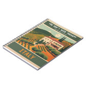 Vintag "nach Italien gehen" Notizblock (Linke Seite)