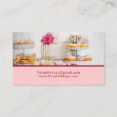 Vintag Nachmittagstee Party Visitenkarte (Rückseite)